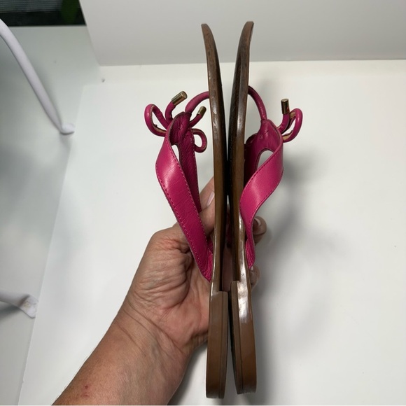 Kate Spade Fuchsia Leather Sandals Women’s Size 9M - Picture 11 of 13